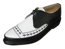 W[WRbNX 13423 ubNEzCgU[ GEORGE COX 13423 BLACK/WHITE LEATHER ...