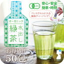 水出し緑茶50包! 九州産オーガニック 送料無料 細長ティー...