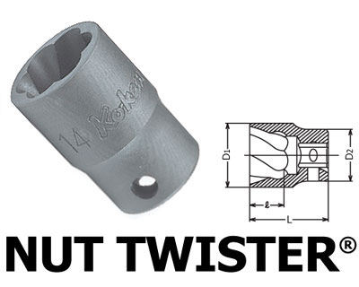 Ko-ken 3127-14 3/8"sq. ナットツイスター 14mm コーケン（Koken/山下工研）
