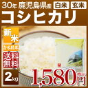 30年 新米 鹿児島県 コシヒカリ 米 2kg 送料無料 (...