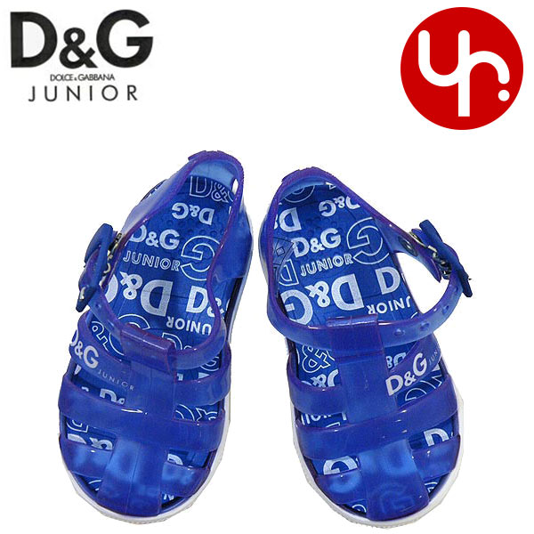 D＆Gジュニア D&G junior★アパレル(サンダル)L63594 OLG05 B0321 ブルー×ホワイト D&Gロゴラバーサンダル(18,19)激安%OFF！ベビー【Luxury Brand Selection】【楽ギフ_包装】【YDKG-m】【ドルガバ】セール SALE【Aug08P3】★50％OFF★★楽天ランキング入賞!7位★☆★楽天最安値級！激安セール★☆