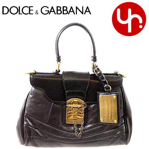 ドルチェ＆ガッバーナ DOLCE&GABBANA★バッグ(ハンドバッグ)【送料無料】0116 083 BB2779 A3226 8B956 ブラック×ゴールド デザインステッチハンドバッグ(ショルダー付き)激安%OFF！レディース【Luxury Brand Selection】【楽ギフ_包装】【YDKG-m】 バック【Aug08P3】★65％OFF★☆★楽天最安値級！激安セール★☆