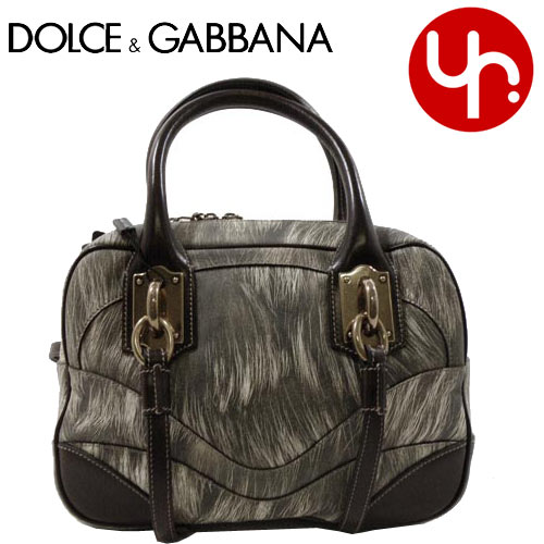 ドルチェ＆ガッバーナ DOLCE&GABBANA★バッグ(ハンドバッグ)【送料無料】0116 083 BB2815 A3269 8B161 ベージュ×ブラウン ファープリントレザーハンドバッグ(ショルダー付き)激安%OFF！レディース【Luxury Brand Selection】【楽ギフ_包装】【YDKG-m】バック【Aug08P3】★70％OFF★☆★楽天最安値級！激安セール★☆