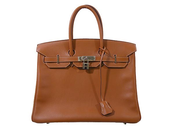 エルメス【HERMES】バーキン【ゴールド バーキン35cm　ヴォースイフト　シルバー金具　L刻印】 ...