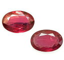 天然ルビー 2Pラウンドカット左 0.53ct 右 0.58ct【送料無料】【あす着・関東】【ルース】【ルビー】【ギフト】【2P】