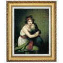 ルブラン「娘との自画像」10号 立体複製名画 美術品 インテリア