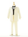 【レンタル】男の子 タキシード1BD0022 レンタル スーツ〔110cm〕男児タキシードアイボリー(ベスト黒チェック)fy16REN07