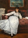 【送料無料】絵画 油彩画 油絵 複製画/エドゥアール・マネ 休息(ベルト・モリゾの肖像) F50サイズ 1323x1066mm 【※個人宛配送・代引不可※ 額縁付 キャンバス】