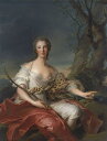 油絵 ジャン＝マルク・ナティエ ディアナに扮するブーレ夫人の肖像 F12サイズ F12号 606x500mm 油彩画 絵画 複製画 選べる額縁 選べるサイズ