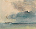 油絵 ジョゼフ・マロード・ウィリアム・ターナー 嵐の中の外輪船 F12サイズ F12号 606x500mm 油彩画 絵画 複製画 選べる額縁 選べるサイズ