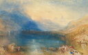 油絵 油彩画 絵画 複製画 ジョゼフ・マロード・ウィリアム・ターナー ツーク湖 M10サイズ M10号 530x333mm すぐに飾れる豪華額縁付きキャンバス
