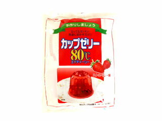 かんてんぱぱ カップゼリー80℃(ストロベリー)　　【マラソン201207_食品】【2sp_120706_a】【RCPmara1207】