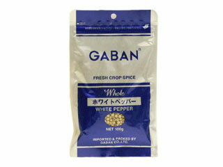 GABAN ホワイトペッパー(原形) 100g　　　　10P123Aug12【SBZcou1208】