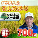 【送料無料〜メール便】 23年埼玉幸手産植竹さんのこしひかり 精白米 1kg鮮度長持ち〜フレッシュパックでお届け！