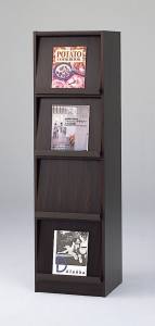 【送料無料!】お気に入りの雑誌・CDを飾るように収納お部屋にあわせてチョイスして貴方だけのラックを作るディスプレイラック 1列4段