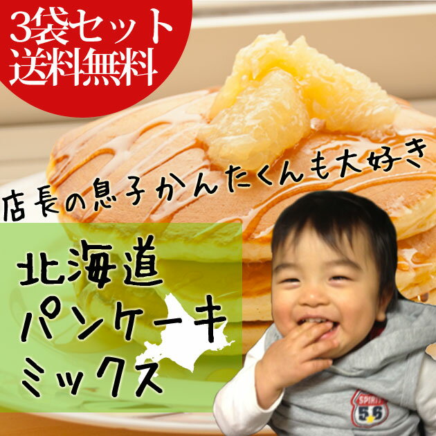 (送料無料) 北海道 パンケーキ ミックス 200g 3袋 セット 【1000円 ポッキリ…...:kusumoto:10001440