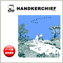 ◆クーポン祭!最大10%OFF!◆【メール便配送】今だけ【メール便送料無料】QUARTER REPORT (クォーターリポート)HANDKERCHIEF【ハンカチ】 MOOMIN(ムーミン) 水辺のふたり 色:ブルー【デザイン:鈴木マサル】