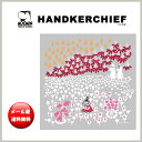 ◆クーポン祭!最大10%OFF!◆【メール便配送】今だけ【メール便送料無料】QUARTER REPORT (クォーターリポート)HANDKERCHIEF【ハンカチ】 MOOMIN(ムーミン) お花畑のミイ 色:グレー【デザイン:鈴木マサル】