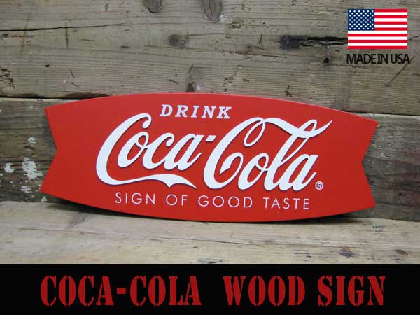 アメリカンダイナー コカ・コーラ(Coca-Cola) ウッド サインボード