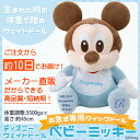 【送料無料】ベビーミッキー【お急ぎ対応 イニシャルタイプ】【Disney ディズニー ウェイトドール 体重ドール】【結婚式 両親贈呈 演出 ぬいぐるみ】【出産祝い 誕生祝い 誕生日】