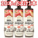 【10本+おまけ1本】新感覚 プチジェル美酢(ミチョ) モモ 900ml 11本 ダイエット酢 健康酢 酢飲料 飲むお酢 健康飲料 韓国飲み物 100%果実酢 発酵酢 お酢