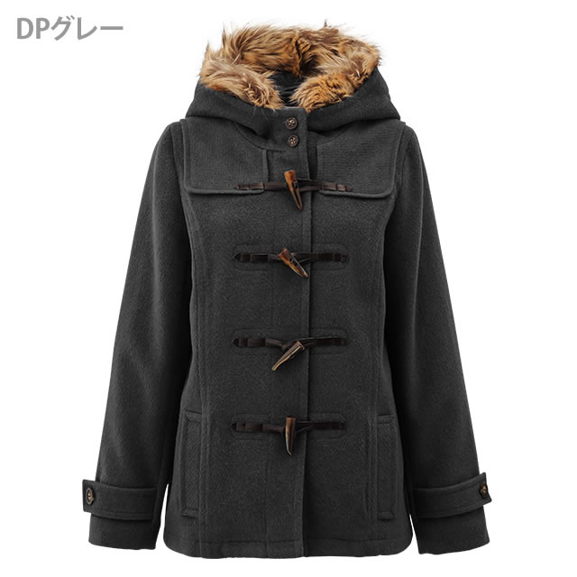 ★お買得価格★【マックハウス限定販売商品】【レディース】Navy（ネイビー）ダッフルコートHF145-WO001-05【楽ギフ_包装】★送料無料★