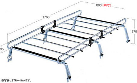 【ROCKY：STR-444AH】スチール製ルーフキャリア車種別専用タイプ