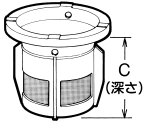 トヨトミ部品：油受け/11152888石油ファンヒーターLCB-30用