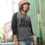 Tシャツ 長袖 DAY BREAK EVE 【倉敷児島発/LS】メッセージ7分袖ラグランTシャツ S M L