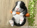 ブランコ 白黒うさぎ【動物 置物 ガーデニング】