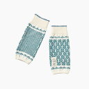 【 226-knit 】てをつつむ / アームウォーマー(お花のジャガード編み)