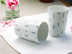 【白山陶器】ピチカート　コップ　水玉
