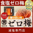 【食塩ゼロ! 】塩ぬき屋 食塩不使用 ゼロ梅 (酸っぱい味) 200g 国産梅【 紀州南高梅
