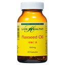 亜麻仁油 60粒 ( FLAXSEED OIL )(フラックスシードオイル)【LIVE HEALTHY:リブヘルシー】