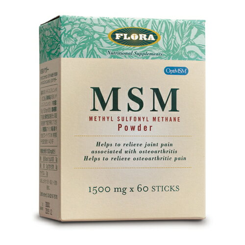 MSMパウダー 1500mg×60包 （ FLORAフローラ ）msm サプリメント