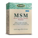 MSMパウダー 1500mg×60包 （ FLORAフローラ ）msm サプリメント