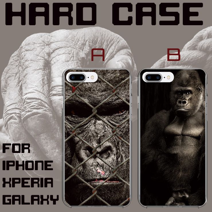 iPhoneXS/X XSMAX iPhoneXR iPhone 8 8Plus 7 7Plus SE Xperia Huawei galaxy n[h P[X X}zP[X gorilla S 쐶 Ch wild 쐶 Aj} animal  JbR B