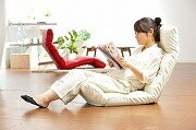 【送料無料】【国産】日本製 座椅子 リクライニング付きチェアー 2タイプ 4カラー 「和楽の雲 PUレ...