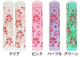 かわいい ☆ カラー 印鑑　6角美人「桜」 12mm 【印鑑/いんかん/判子/はんこ/ハンコ/実印】 【HLS_DU】10P17Aug12絵柄や色が楽しめる、おしゃれ＆かわいい 印鑑♪印鑑/実印/はんこ