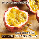お歳暮 フルーツ ギフト 果物 パッションフルーツ 3kg (39玉〜45玉) 国産 熊本 農家直送 完熟 もぎたて 大嶌屋(おおしまや)