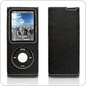LEATHERSHELL for iPod nano 4G Black[TUN-IP-000075] - TUNEWEAR