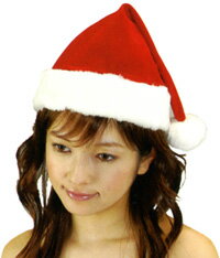 サンタさんの帽子（サンタ帽子（大人用））【サンタ衣装、クリスマス衣装、サンタコスプレ、サンタクロース衣装、サンタコスチューム】【6960】