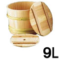 岡田製樽 杉製漬物樽　9L【マラソン201207_日用品】自家製漬物作りに！容量も十分な漬物容器