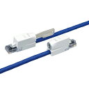 プリンストン 鍵付きLANケーブル ブルー Cat6規格/5m PTC-LP6シリーズ PTC-LP6BU5