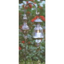 GARDEN COLLECTION 【80904 ×2】 キャンドルスタンド 2個セット φ100×310mm 0.8kg 鉄、ガラス製