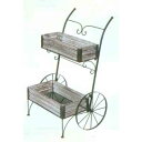【送料無料】 GARDEN COLLECTION 【85750】 フラワーワゴン 530×840×520mm 5.4kg 木、鉄製