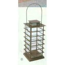 【送料無料】 GARDEN COLLECTION 【85852】 キャンドルスタンド 210×210×650mm 4.0kg 鉄、ガラス製
