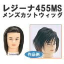 レジーナ 455MS メンズカットウィッグ【基礎カッティング技術練習用 ショートタイプ メンズヘッド 人毛100%】