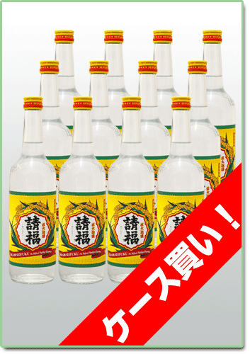 ≪泡盛≫直火請福〜じかびせいふく〜三合瓶 600ml　1ケース12本【まとめ買いでお得】【RCPmara1207】【マラソン201207_食品】