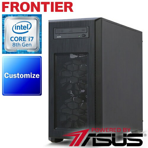 【フルカスタマイズ】フロンティア デスクトップパソコン [Windows10 Core i7-8700 8GBメモリ 275GB SSD] FRGRZ370ML FRONTIER【新品】S【FR】